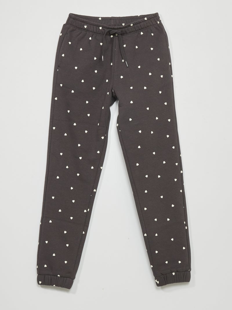 Pantalón tipo jogging estampado GRIS - Kiabi