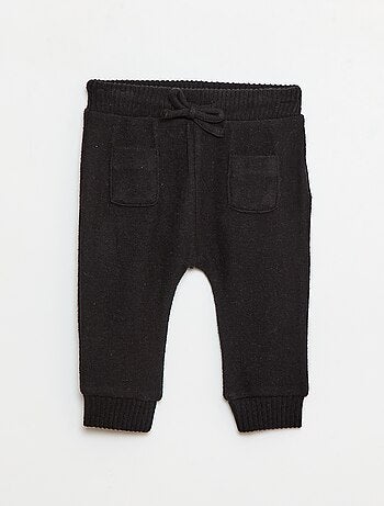 Pantalón tipo sarouel de punto liso