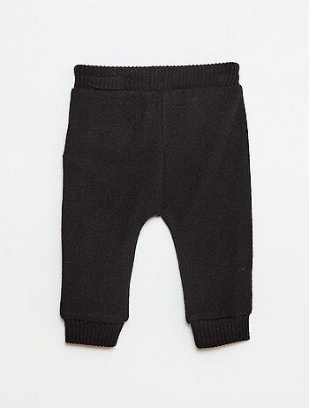 Pantalón tipo sarouel de punto liso