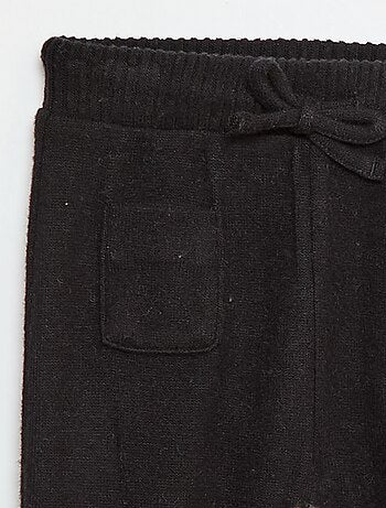 Pantalón tipo sarouel de punto liso