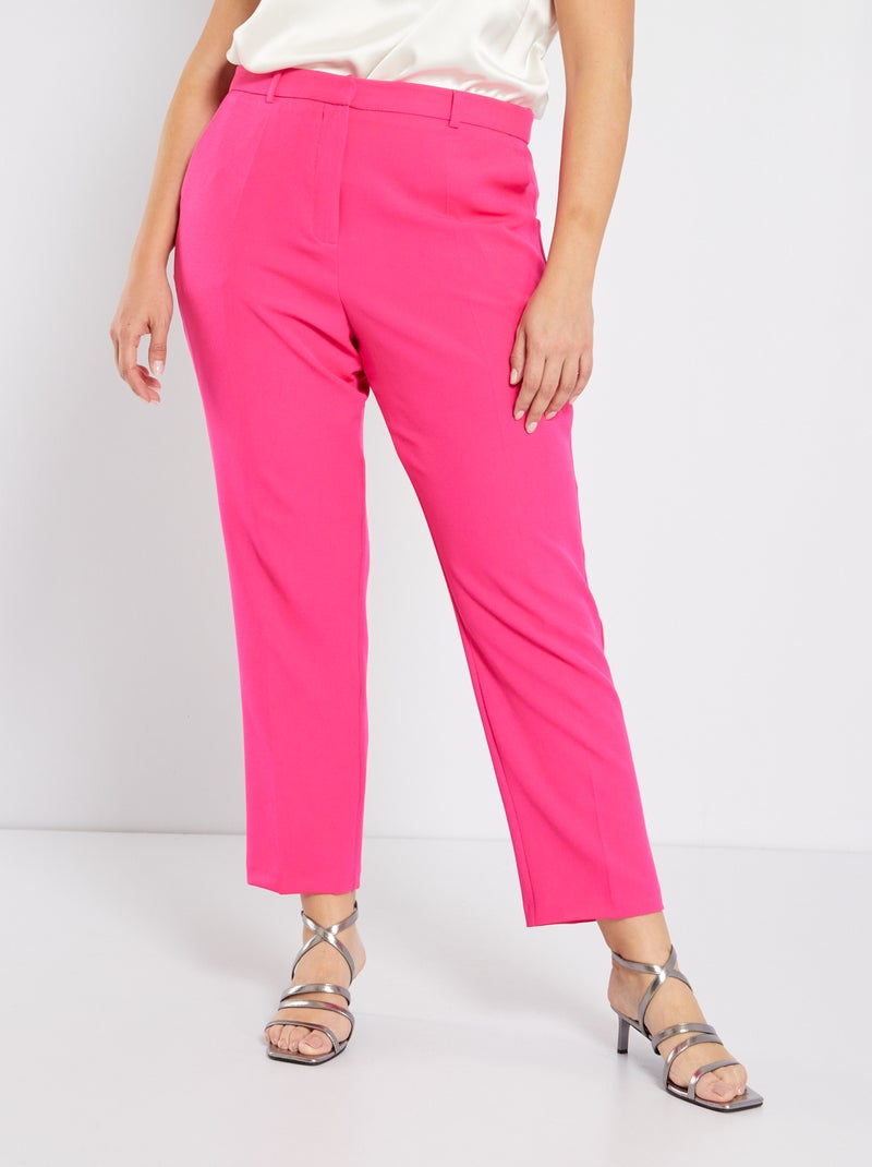 Pantalón tipo sastre rosa indio - Kiabi