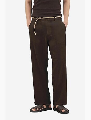 Pantalón traje algodón lino giesto
