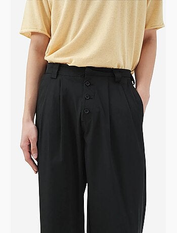 Pantalón traje algodón lino giesto
