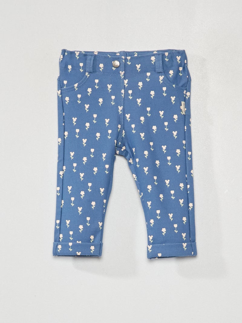 Pantalón tregging con estampado de 'Minnie' AZUL - Kiabi