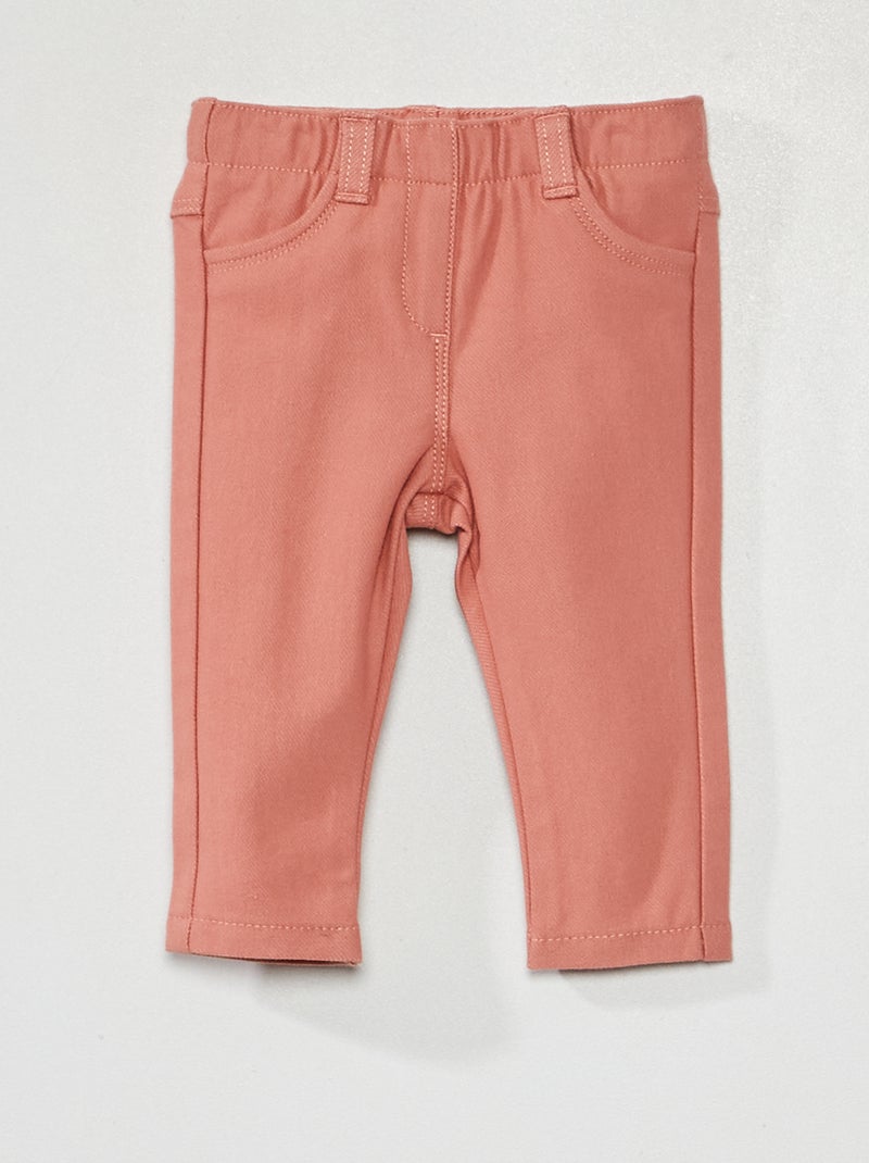 Pantalón tregging liso ROSA - Kiabi