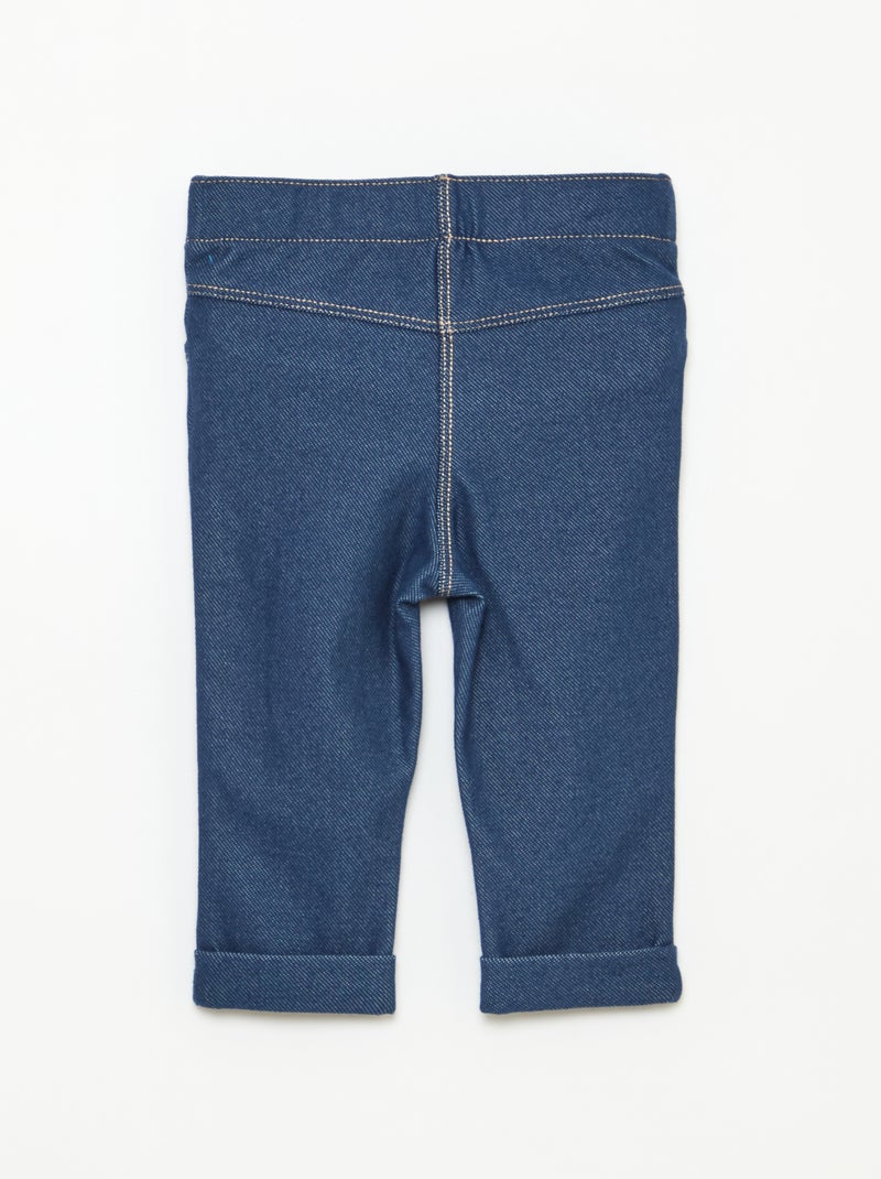 Pantalón tregging slim Azul - Kiabi
