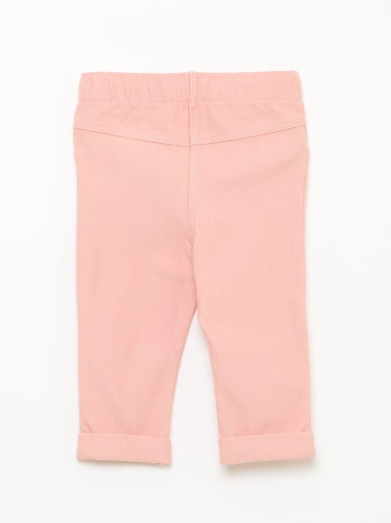 Pantalón tregging slim Rosa - Kiabi