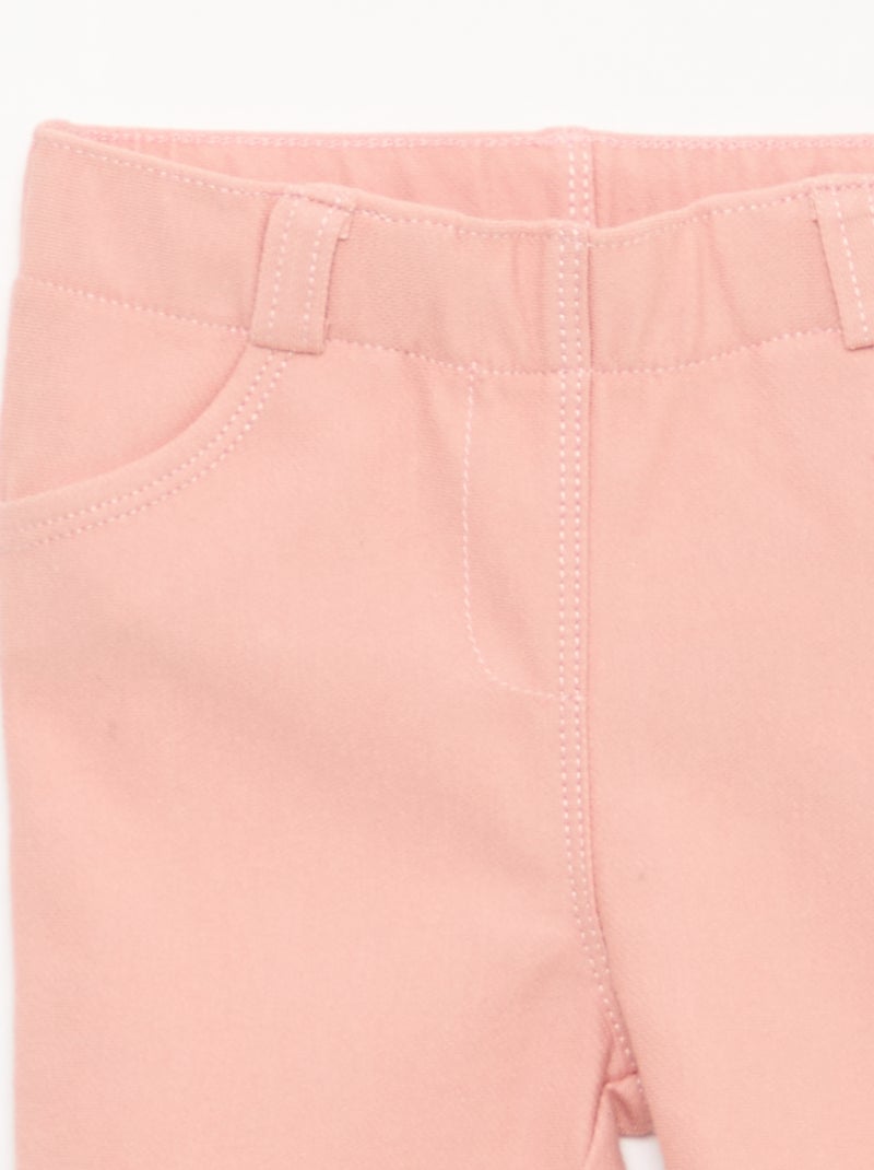 Pantalón tregging slim Rosa - Kiabi
