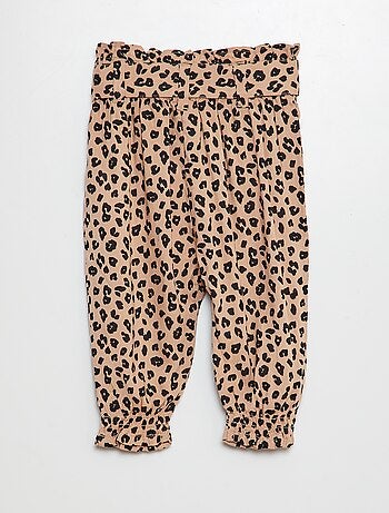 Pantalón vaporoso con cinturón