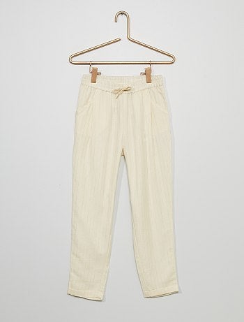 Pantalones Niña | blanco | Kiabi