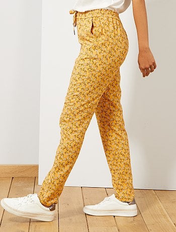 Pantalón vaporoso estampado - Kiabi