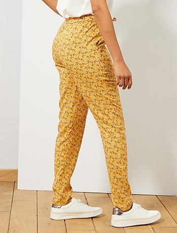 Pantalón vaporoso estampado - Kiabi