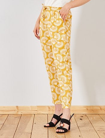 Pantalón vaporoso estampado - Kiabi