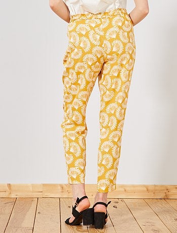 Pantalón vaporoso estampado - Kiabi