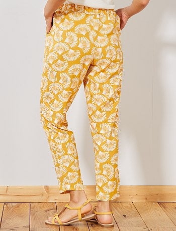 Pantalón vaporoso estampado - Kiabi