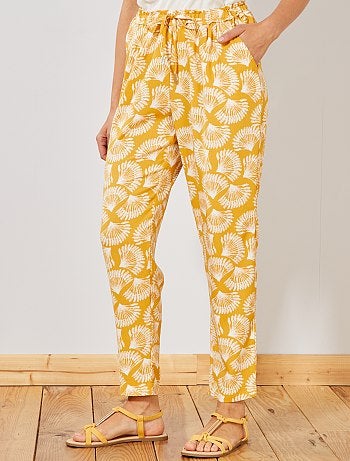 Pantalón vaporoso estampado - Kiabi
