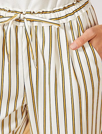 Pantalón vaporoso estampado - Kiabi