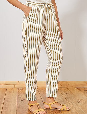 Pantalón vaporoso estampado - Kiabi