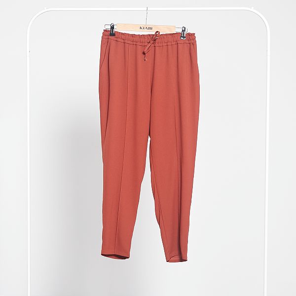 pantalon marron mujer