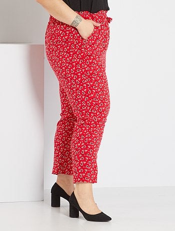 Rebajas Pantalones de mujer - - rojo - Kiabi