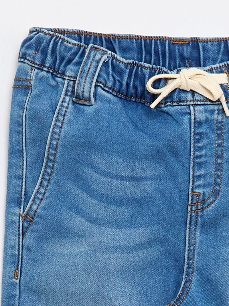 Pantalón vaquero - colección fácil de poner AZUL - Kiabi