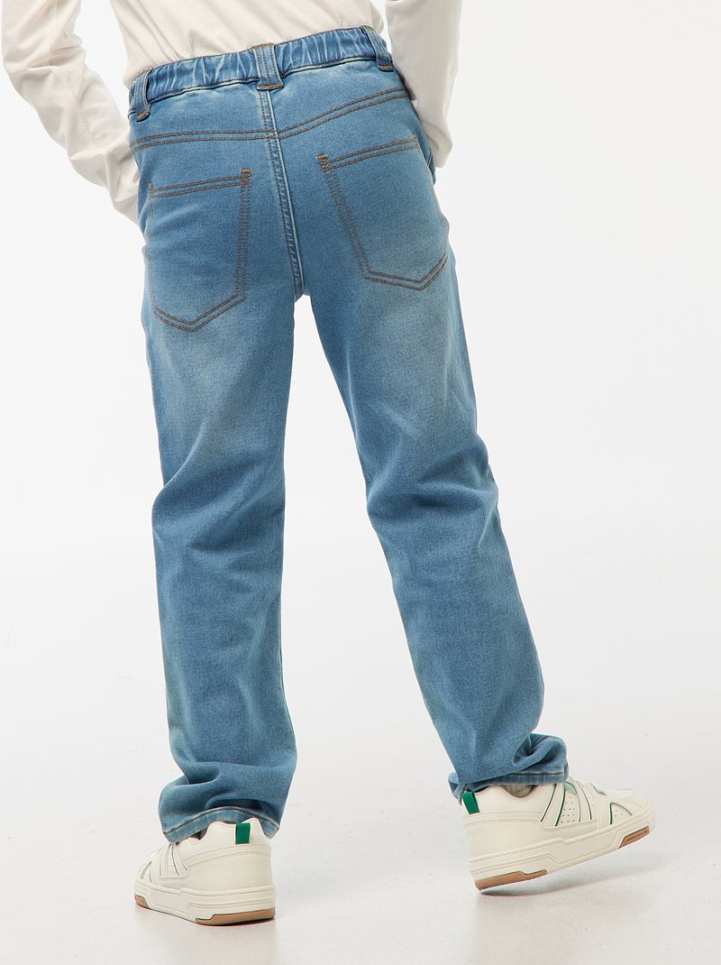 Pantalón vaquero - colección fácil de poner AZUL - Kiabi