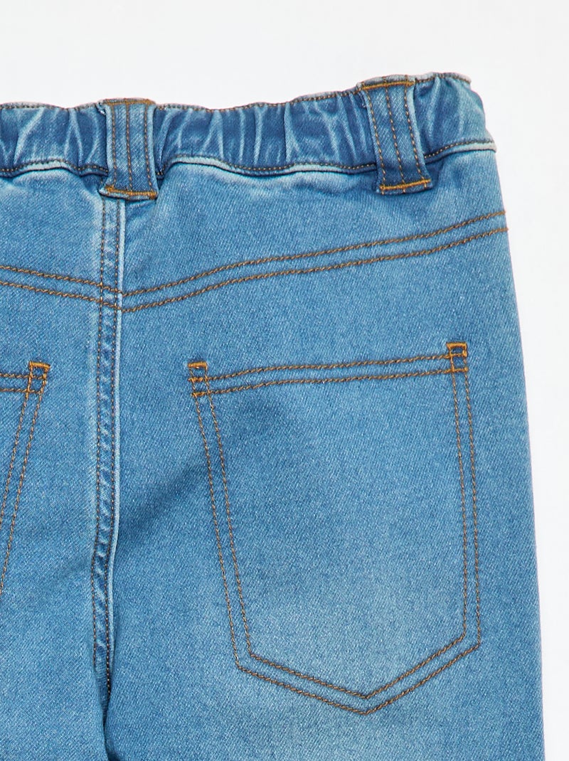 Pantalón vaquero - colección fácil de poner AZUL - Kiabi