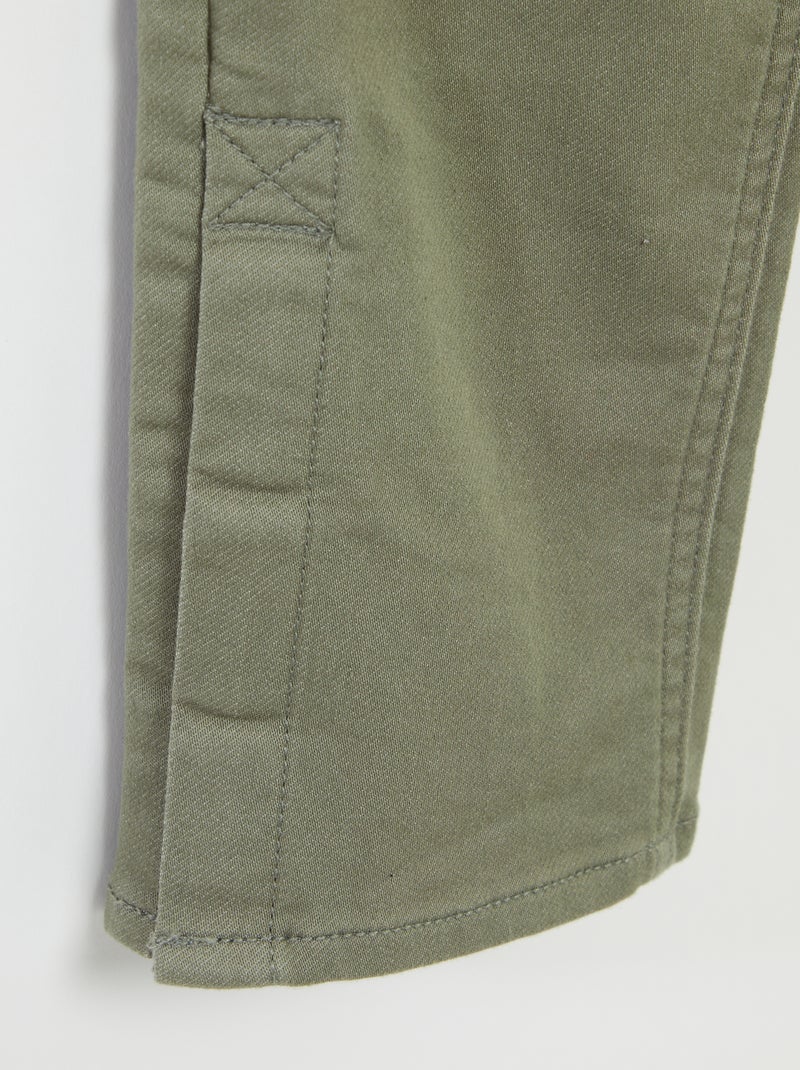 Pantalón vaquero - colección fácil de poner VERDE - Kiabi