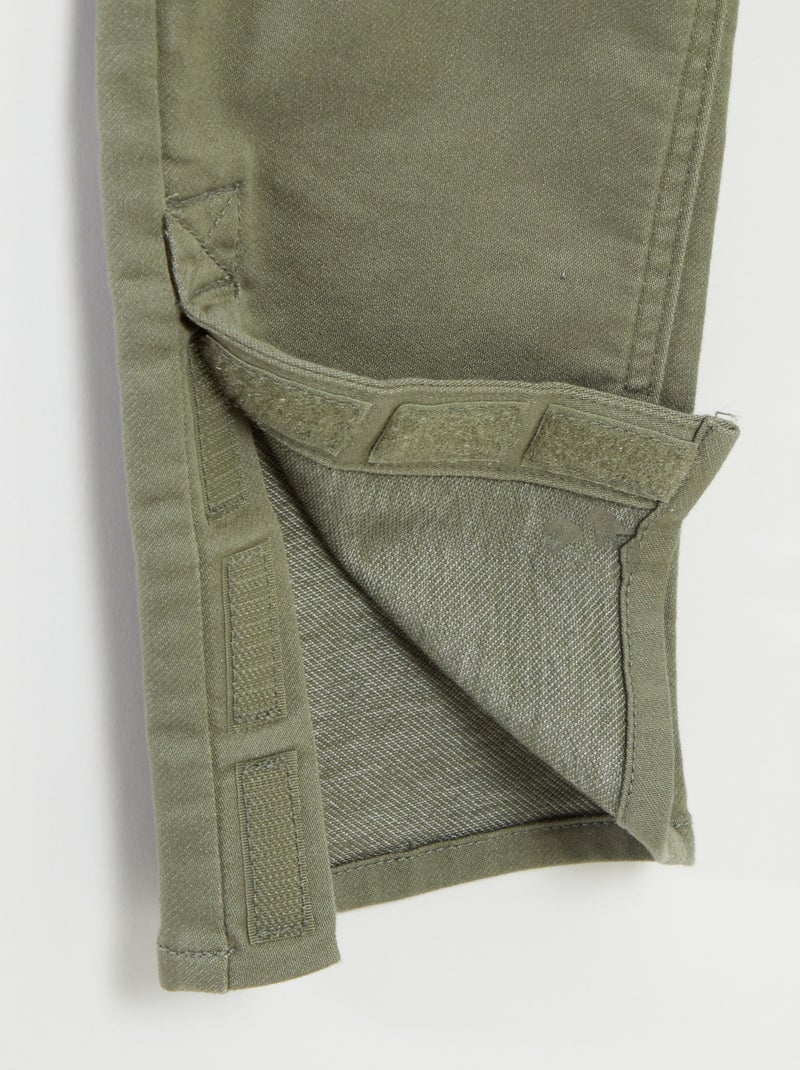 Pantalón vaquero - colección fácil de poner VERDE - Kiabi