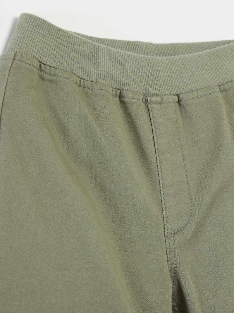 Pantalón vaquero - colección fácil de poner VERDE - Kiabi