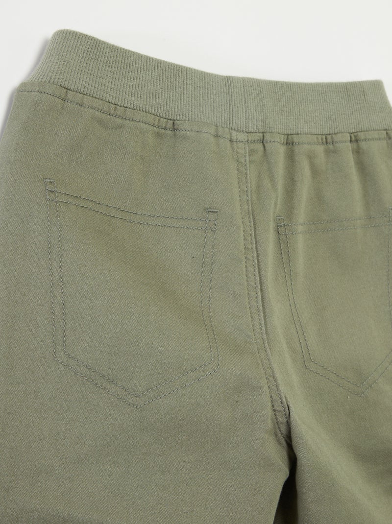 Pantalón vaquero - colección fácil de poner VERDE - Kiabi
