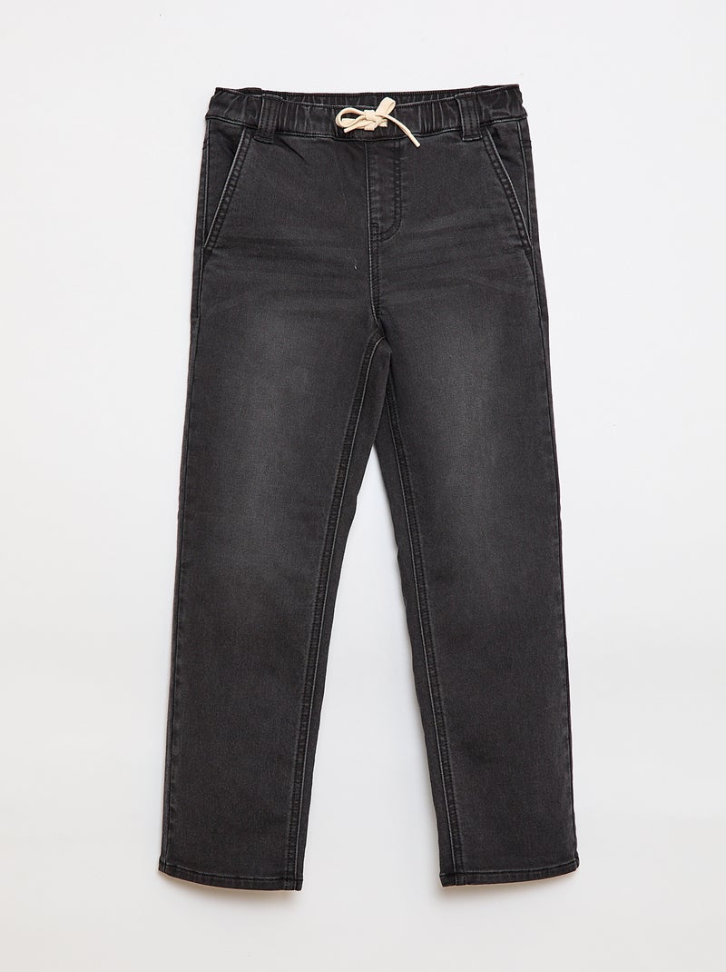 Pantalón vaquero - Fácil de Poner Gris - Kiabi