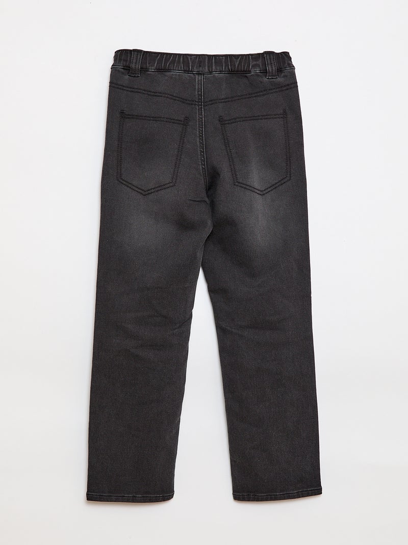 Pantalón vaquero - Fácil de Poner Gris - Kiabi
