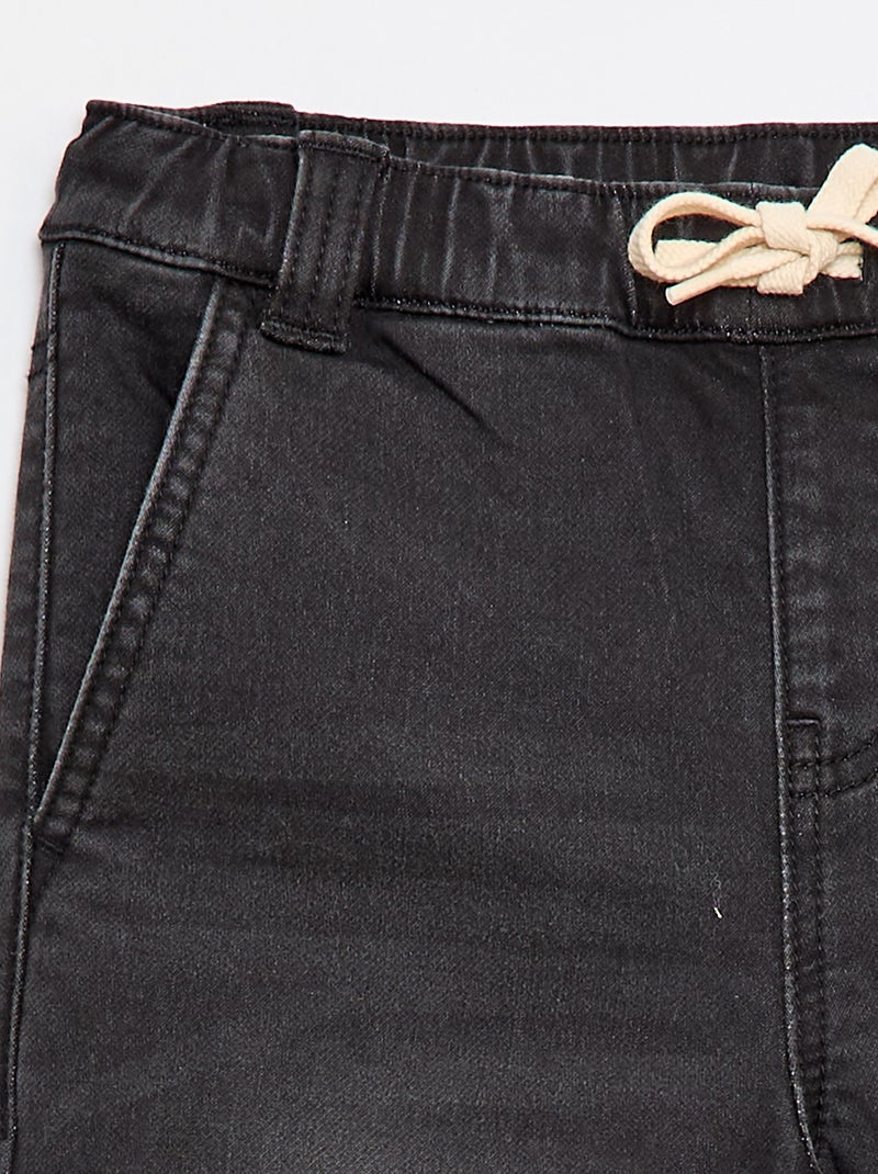Pantalón vaquero - Fácil de Poner Gris - Kiabi