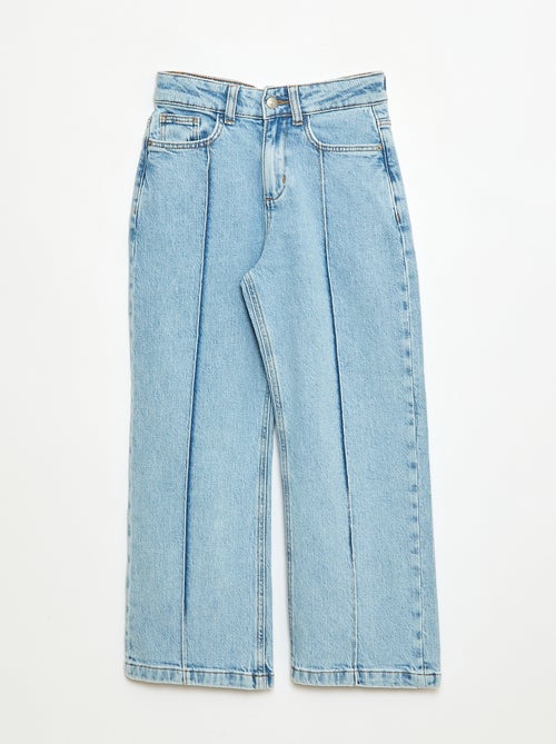 Pantalón vaquero 5 bolsillos de corte ancho - Kiabi