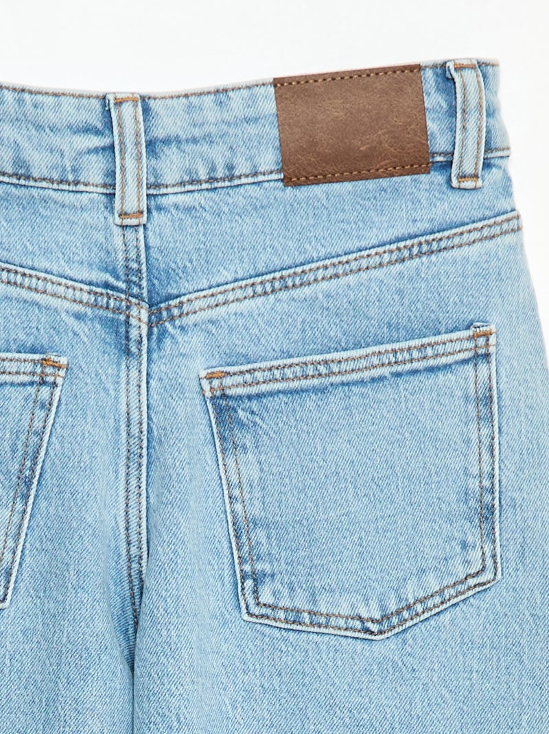 Pantalón vaquero 5 bolsillos de corte ancho Azul - Kiabi