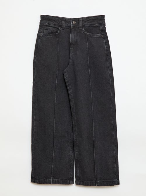 Pantalón vaquero 5 bolsillos de corte ancho - Kiabi