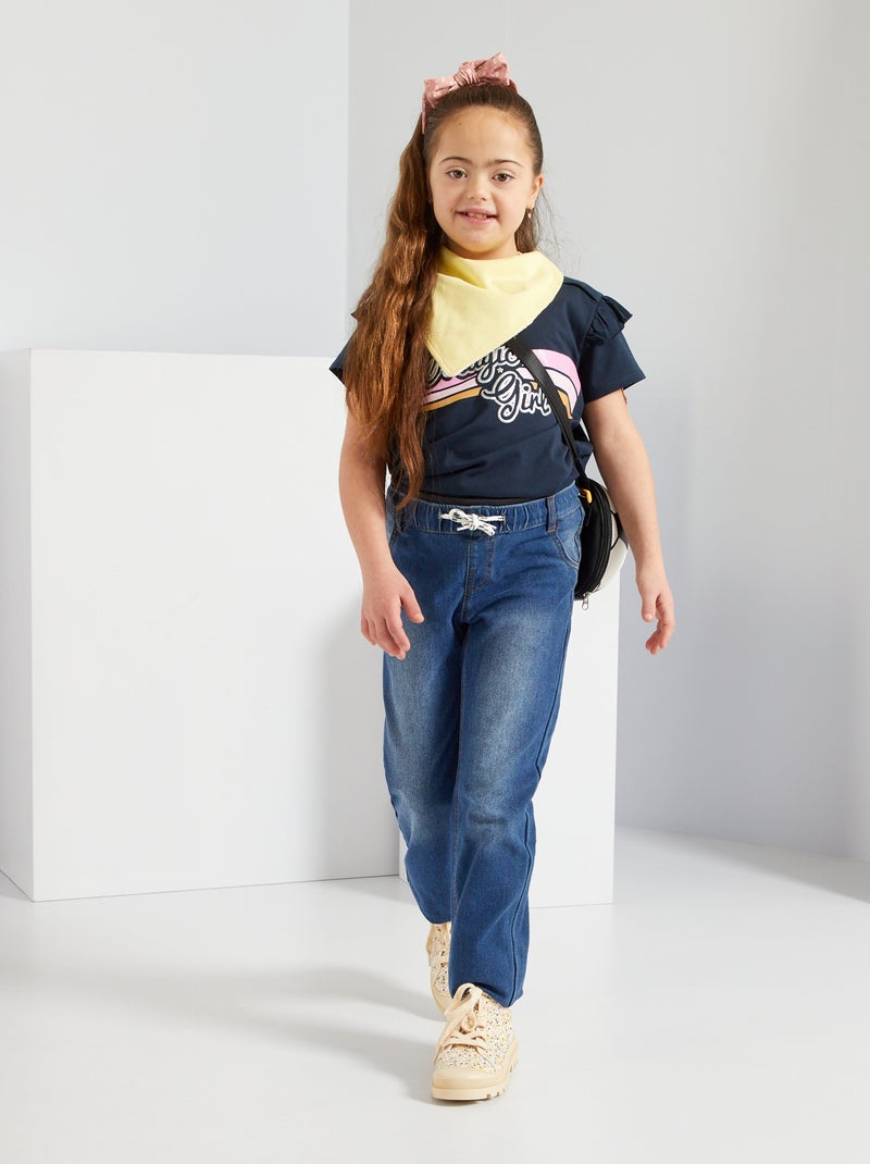Pantalón vaquero adaptado AZUL - Kiabi