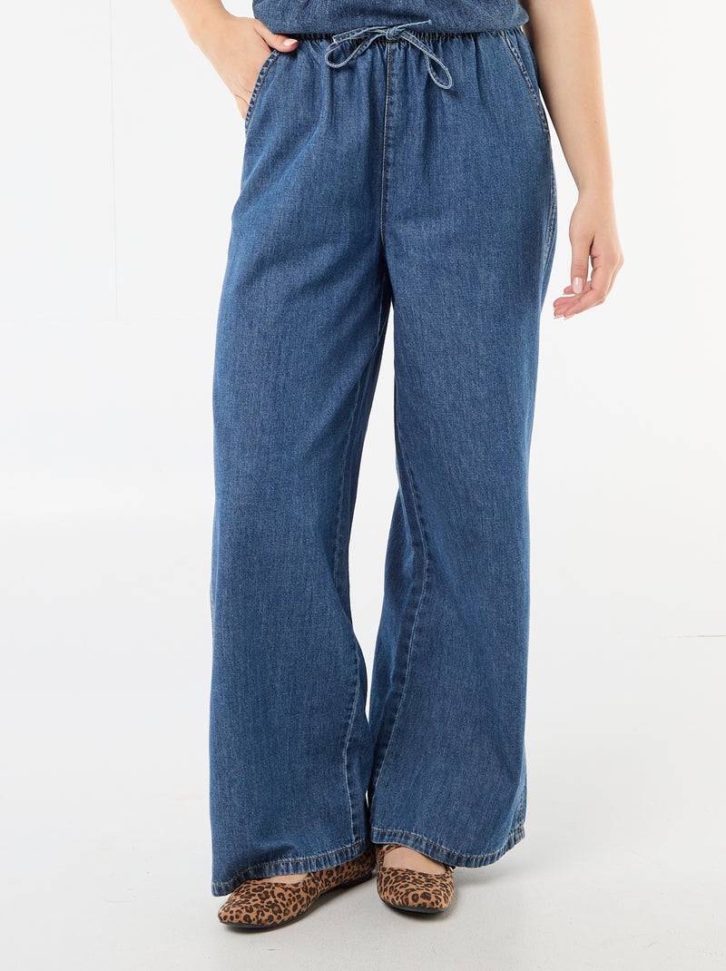 Pantalón vaquero ancho Azul - Kiabi