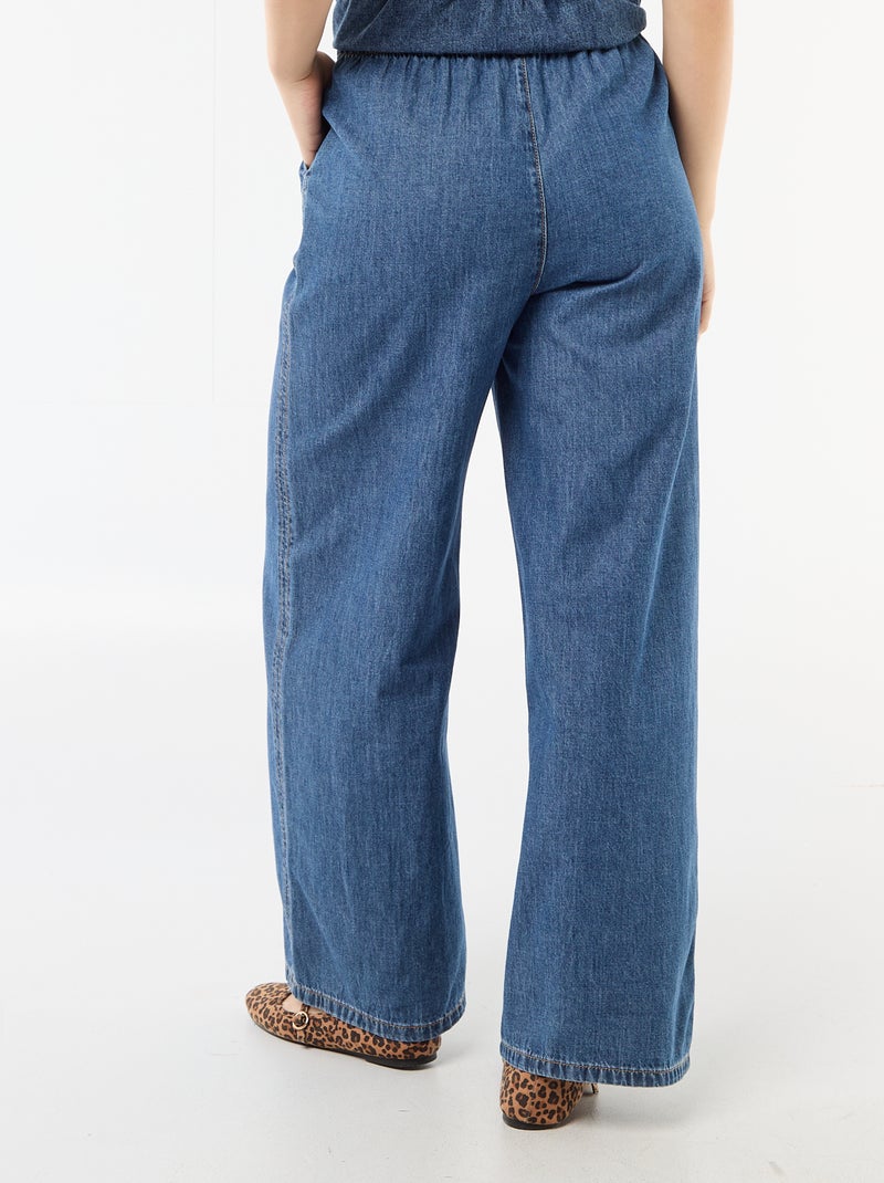 Pantalón vaquero ancho Azul - Kiabi