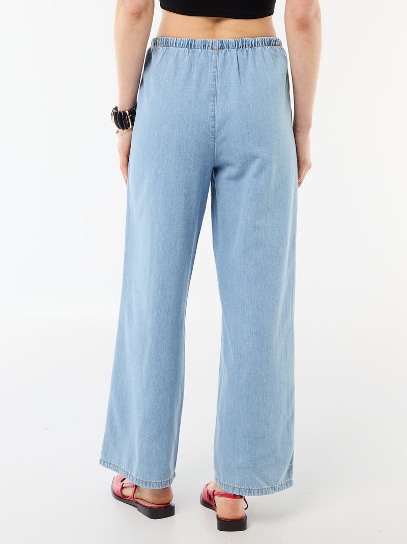 Pantalón vaquero ancho Azul - Kiabi