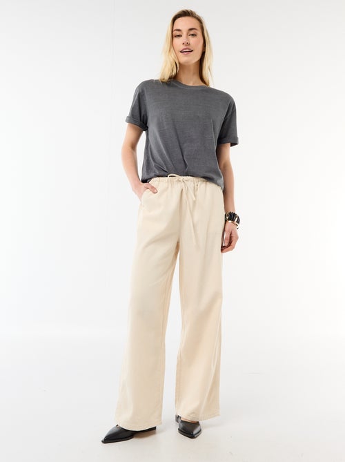 Pantalón vaquero ancho - Kiabi