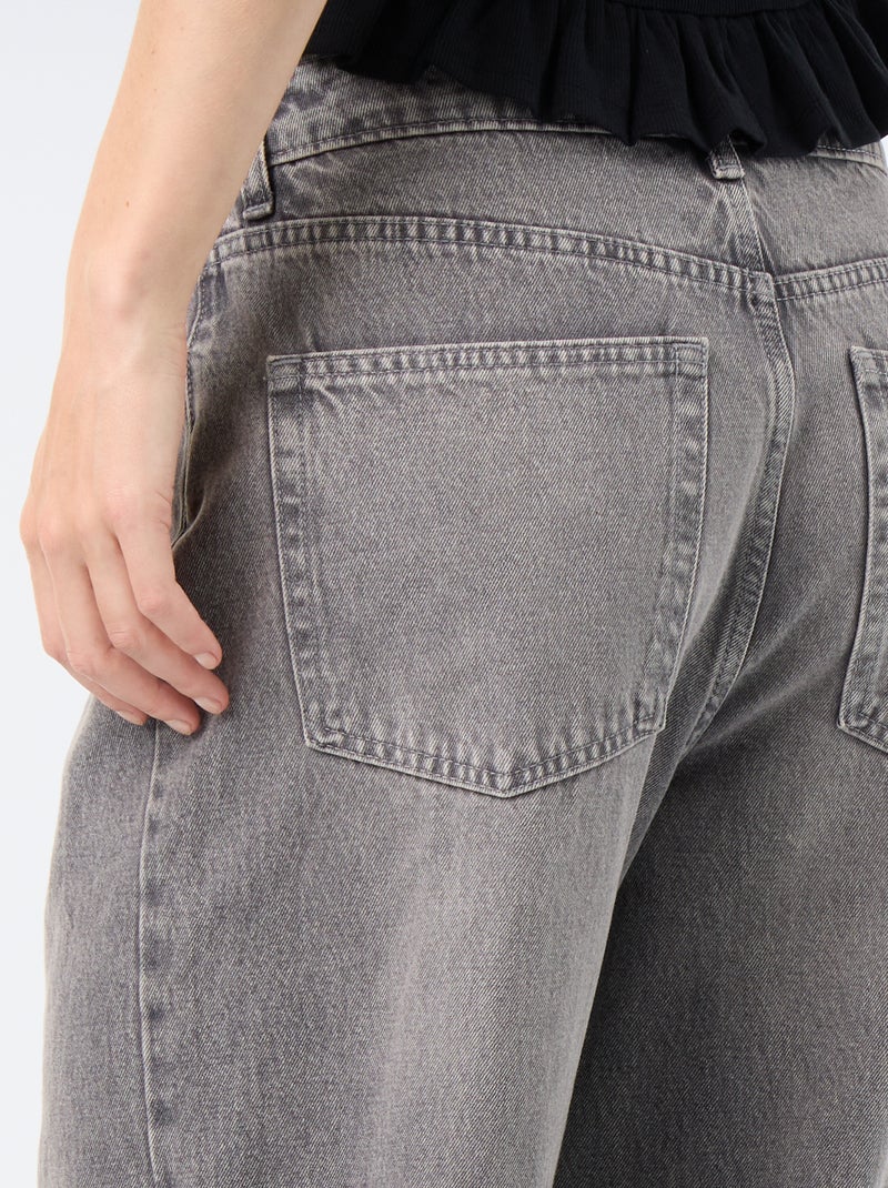 Pantalón vaquero baggy Gris - Kiabi