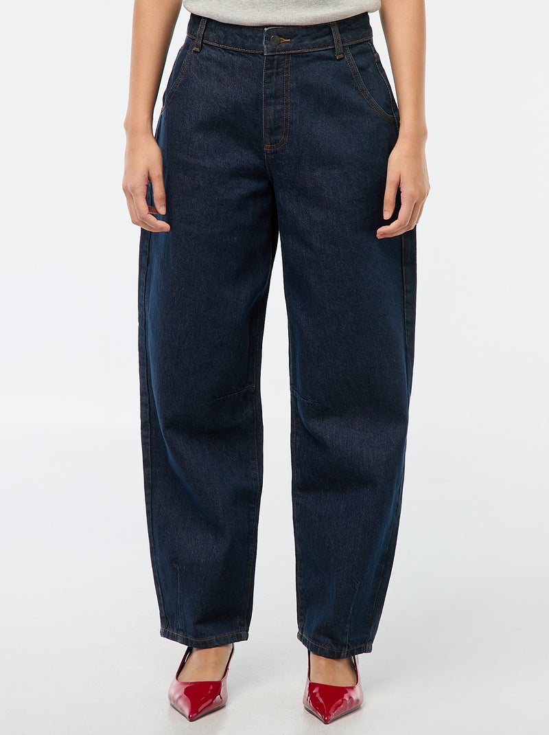 Pantalón vaquero barrel fit Azul - Kiabi