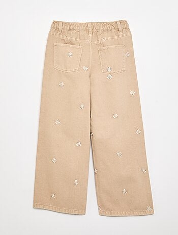 Pantalón vaquero bordado