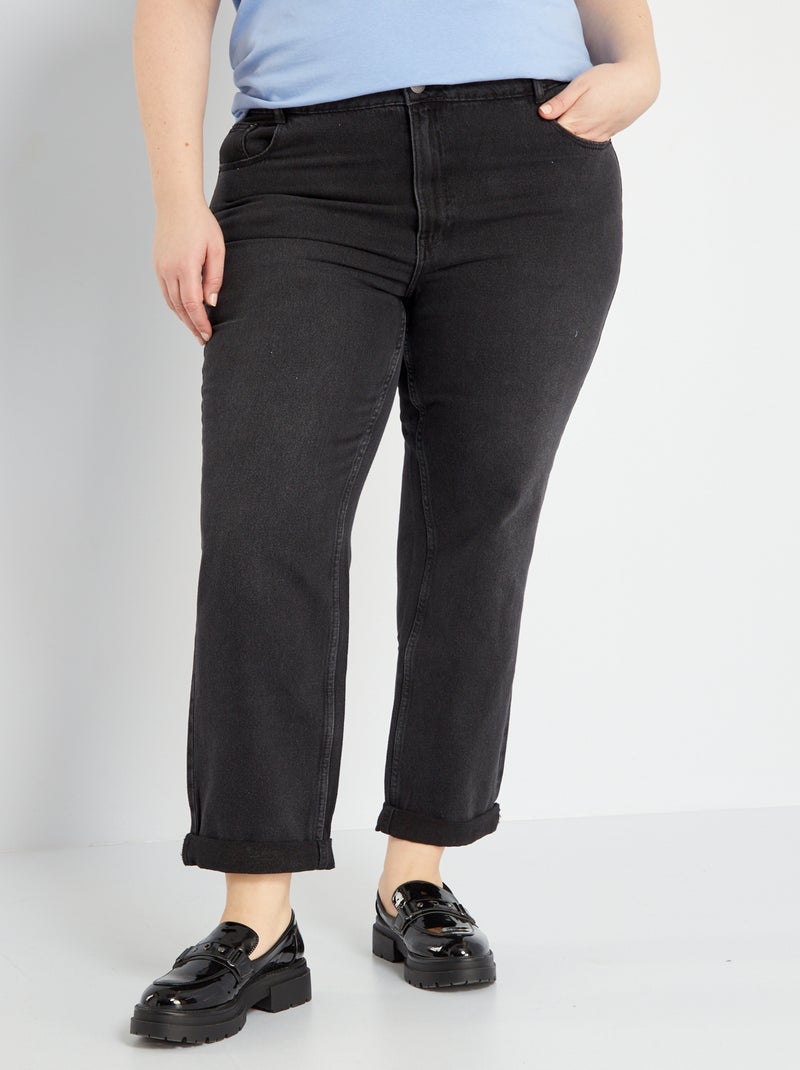 Pantalón vaquero boyfriend NEGRO - Kiabi