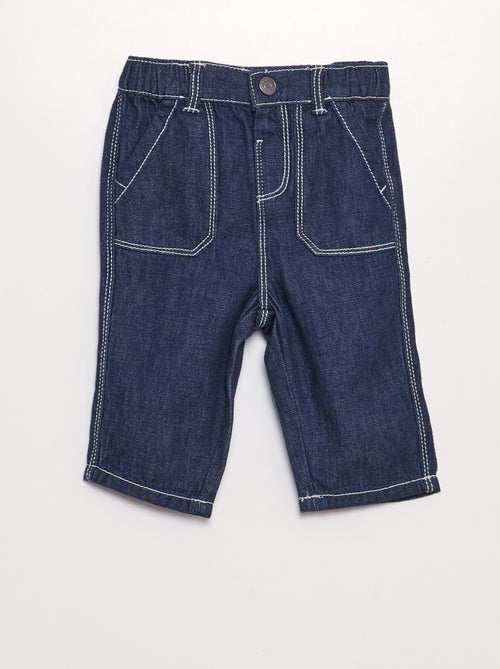 Pantalón vaquero cintura elástica - Kiabi