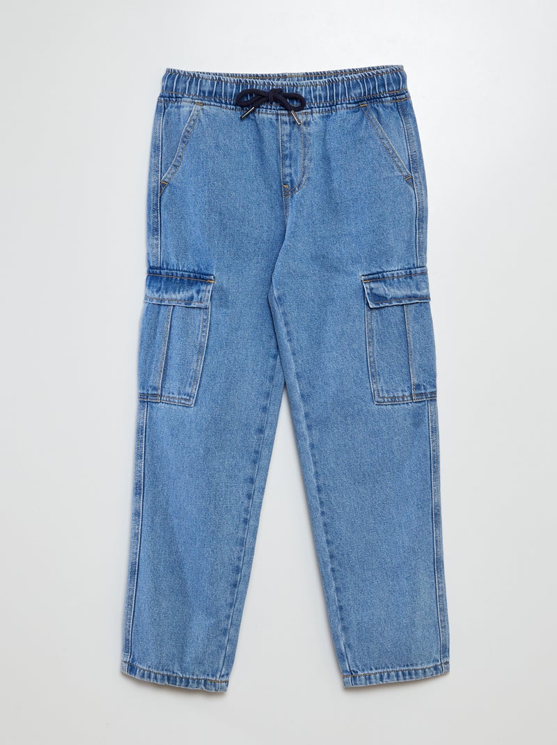 Pantalón vaquero con bolsillos AZUL - Kiabi