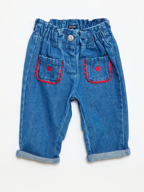 Pantalón vaquero con bolsillos originales - Kiabi