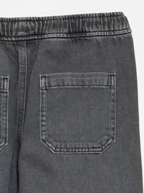 Pantalón vaquero con cintura elástica - corte cómodo - Kiabi